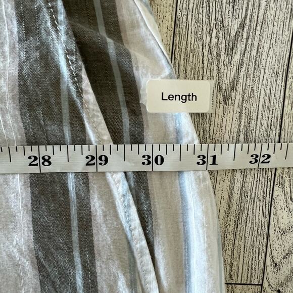 Eddie Bauer Classic Fit Shirt Men’s Size L TALL 100% Cotton Striped Button Up - Picture 9 of 11